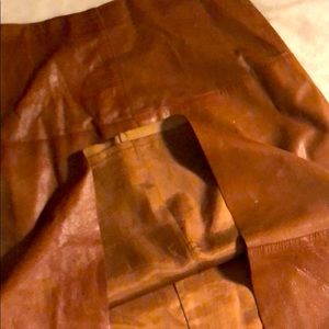 NafNaf gorgeous leather MIDI skirt EU 40